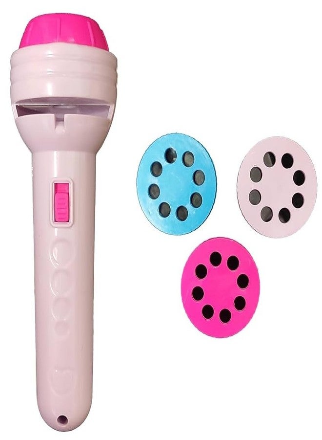Crazy Buy CrazyBuy 3 Slides 24 Pattern Projector Flashlight Mini Torch, Kids Projection Torch Toys (Multicolor) - Image 1